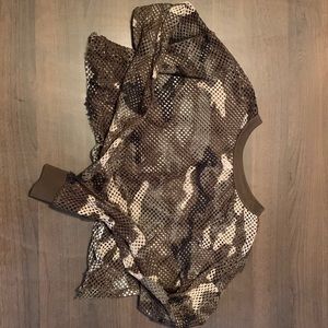 See through shirt, camo
